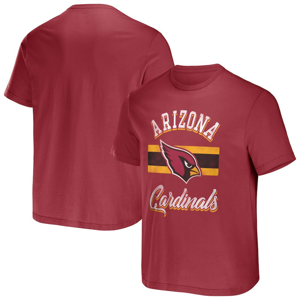 NFL x Darius Rucker Collection Stripe T-Shirt - Arizona Cardinals
