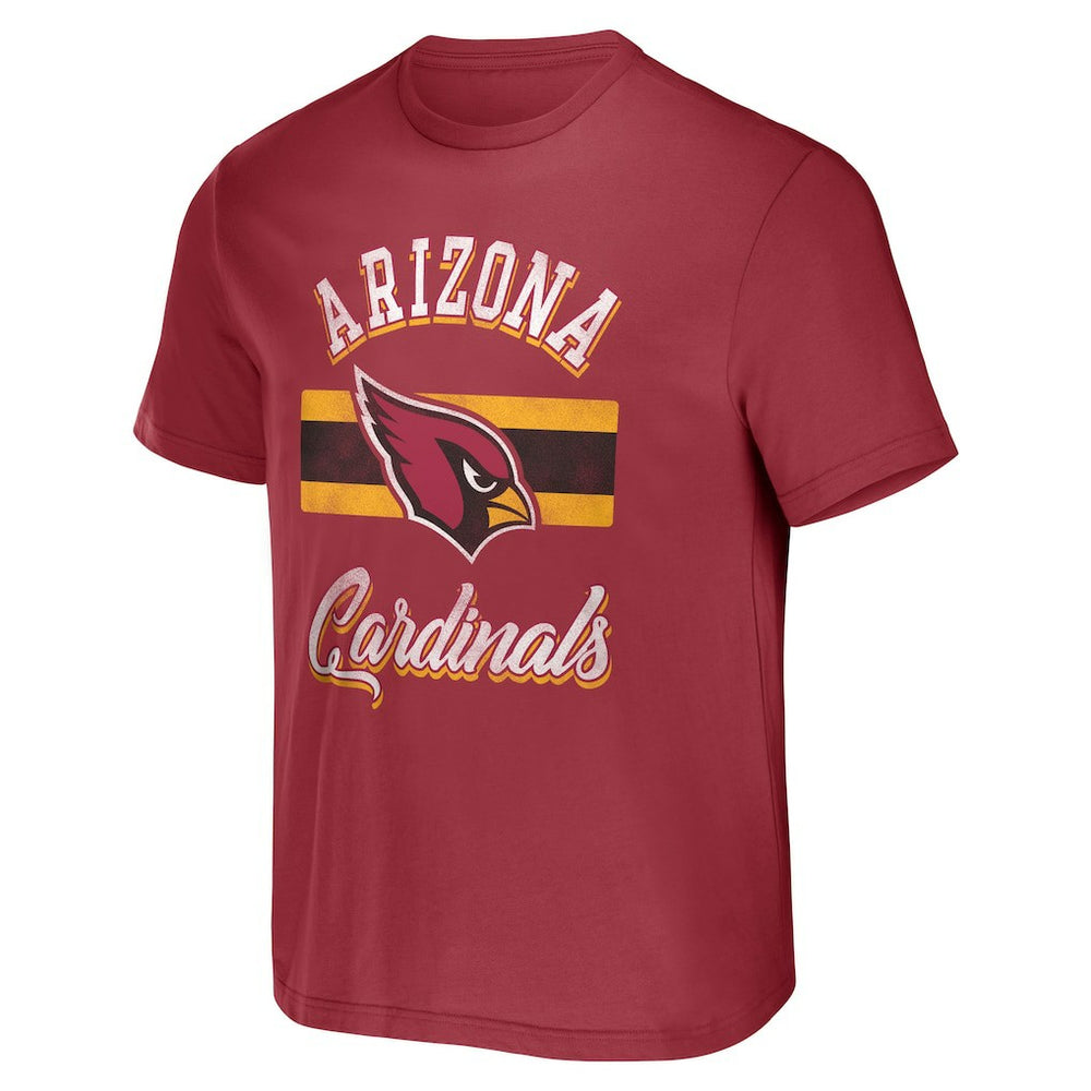 NFL x Darius Rucker Collection Stripe T-Shirt - Arizona Cardinals