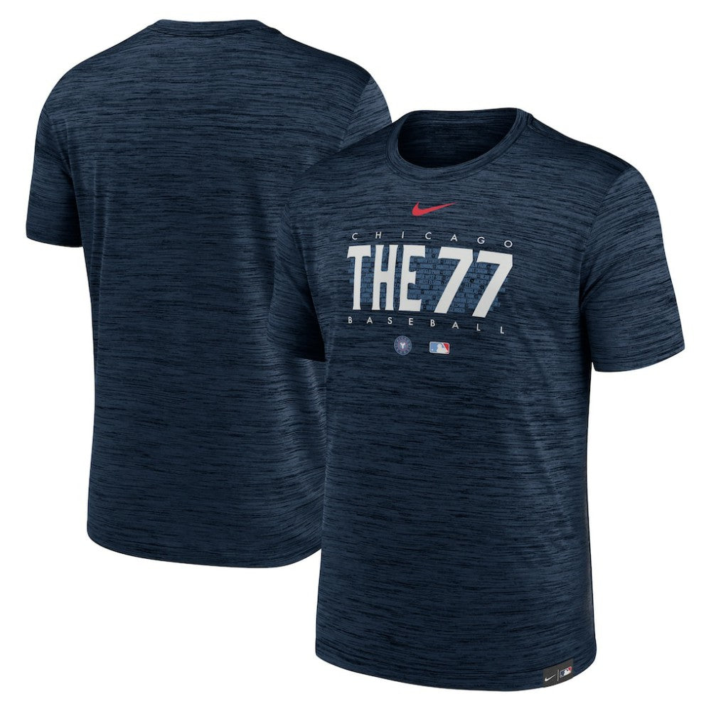 MLB Chicago Cubs Nike City Connect Velocity Practice Performance T-Shirt