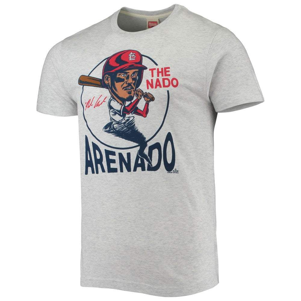 MLB Nolan Arenado St. Louis Cardinals Homage Caricature Tri-Blend T-Shirt