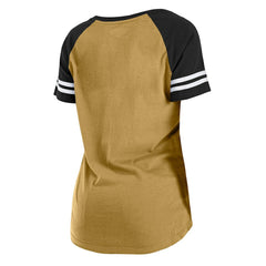 Women's Legacy Lace-Up Raglan T-Shirt - New Orleans Saints