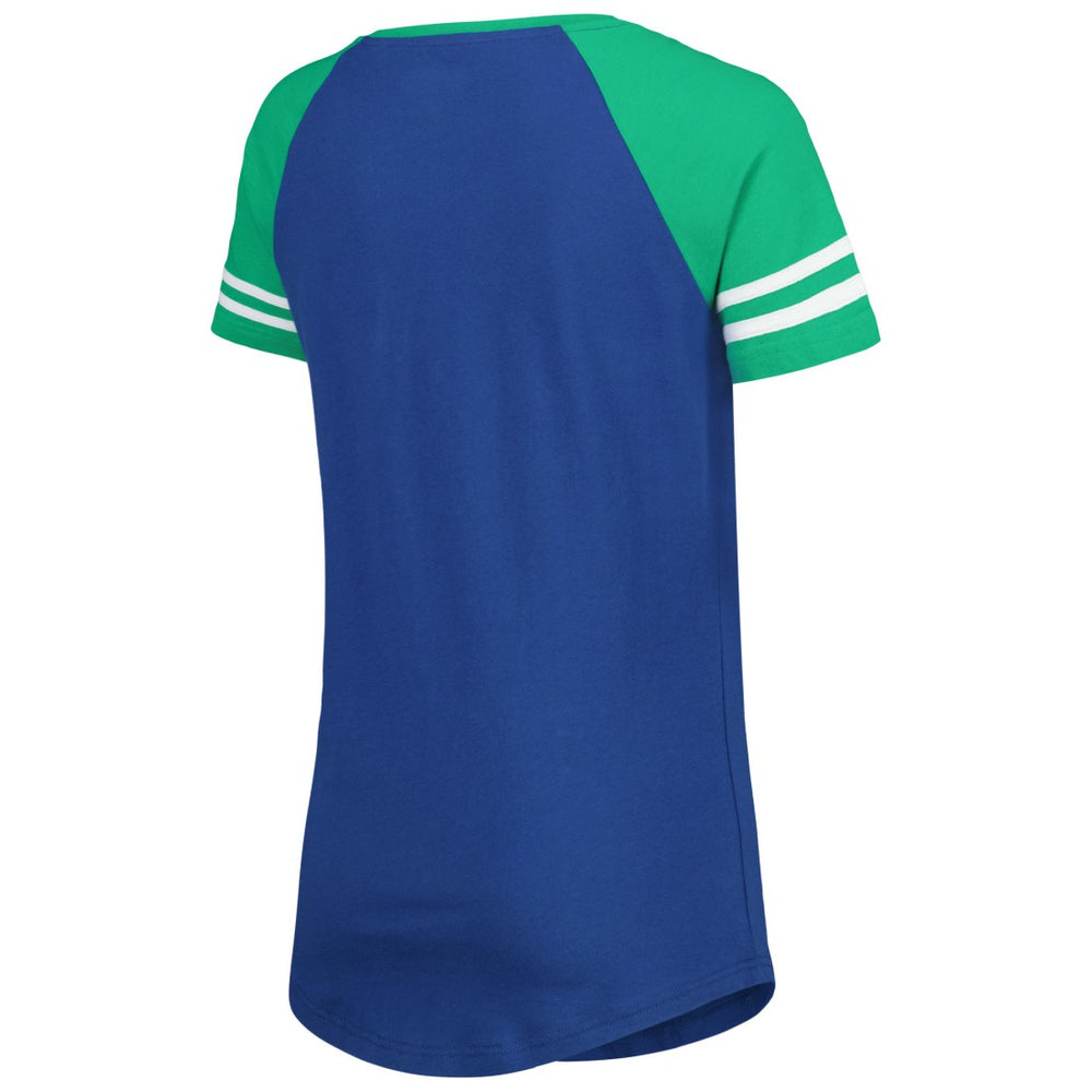 Women's Legacy Lace-Up Raglan T-Shirt - Seattle Seahawks