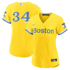 MLB David Ortiz Boston Red Sox Nike Women's City Connect Replica Player Jersey