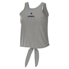 WEAR by Erin Andrews Women's Open Back Twist Tie Tank Top - Dallas Cowboys