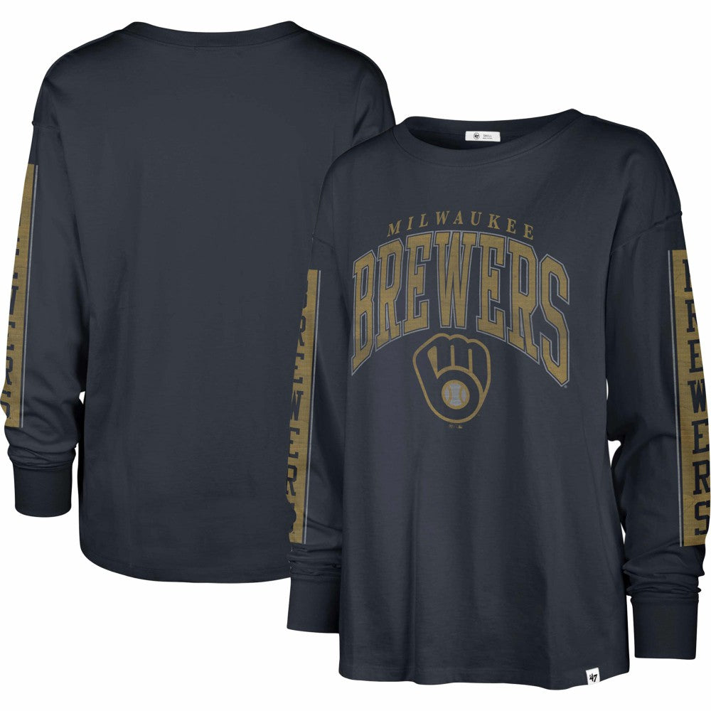 MLB Milwaukee Brewers '47 Women's Statement Long Sleeve T-Shirt