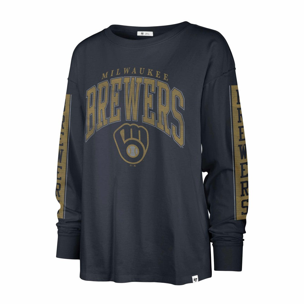 MLB Milwaukee Brewers '47 Women's Statement Long Sleeve T-Shirt