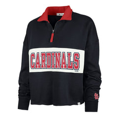 MLB St. Louis Cardinals '47 Women's Remi Quarter-Zip Cropped Top