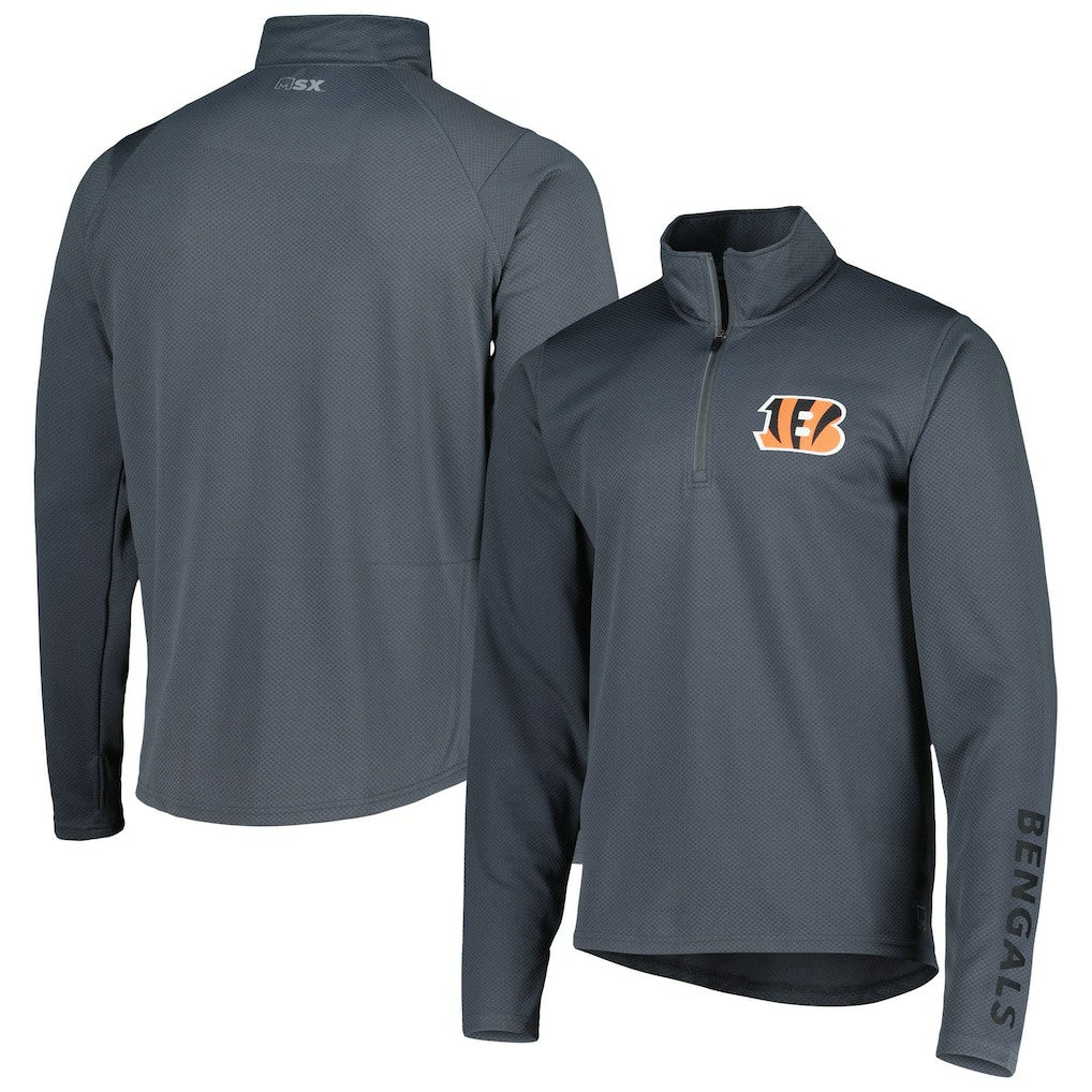MSX by Michael Strahan Half-Zip Pullover - Cincinnati Bengals
