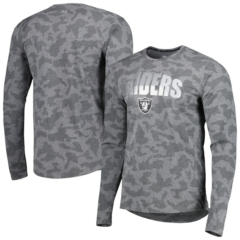 MSX by Michael Strahan Performance Camo Long Sleeve T-Shirt - Las Vegas Raiders