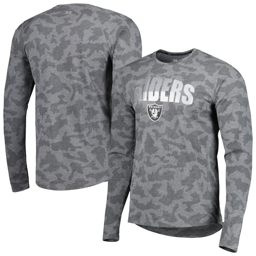 MSX by Michael Strahan Performance Camo Long Sleeve T-Shirt - Las Vegas Raiders