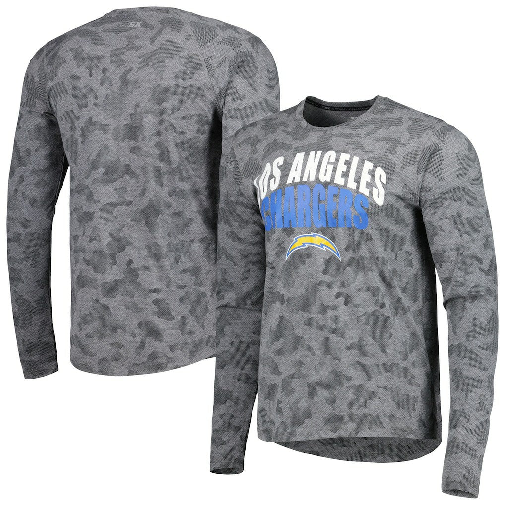 MSX by Michael Strahan Performance Camo Long Sleeve T-Shirt - Los Angeles Chargers