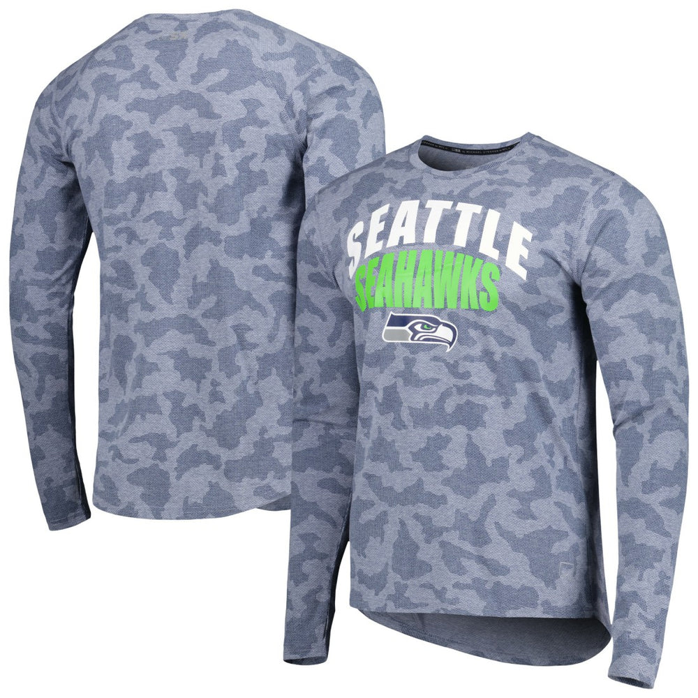 MSX by Michael Strahan Performance Camo Long Sleeve T-Shirt - Seattle Seahawks