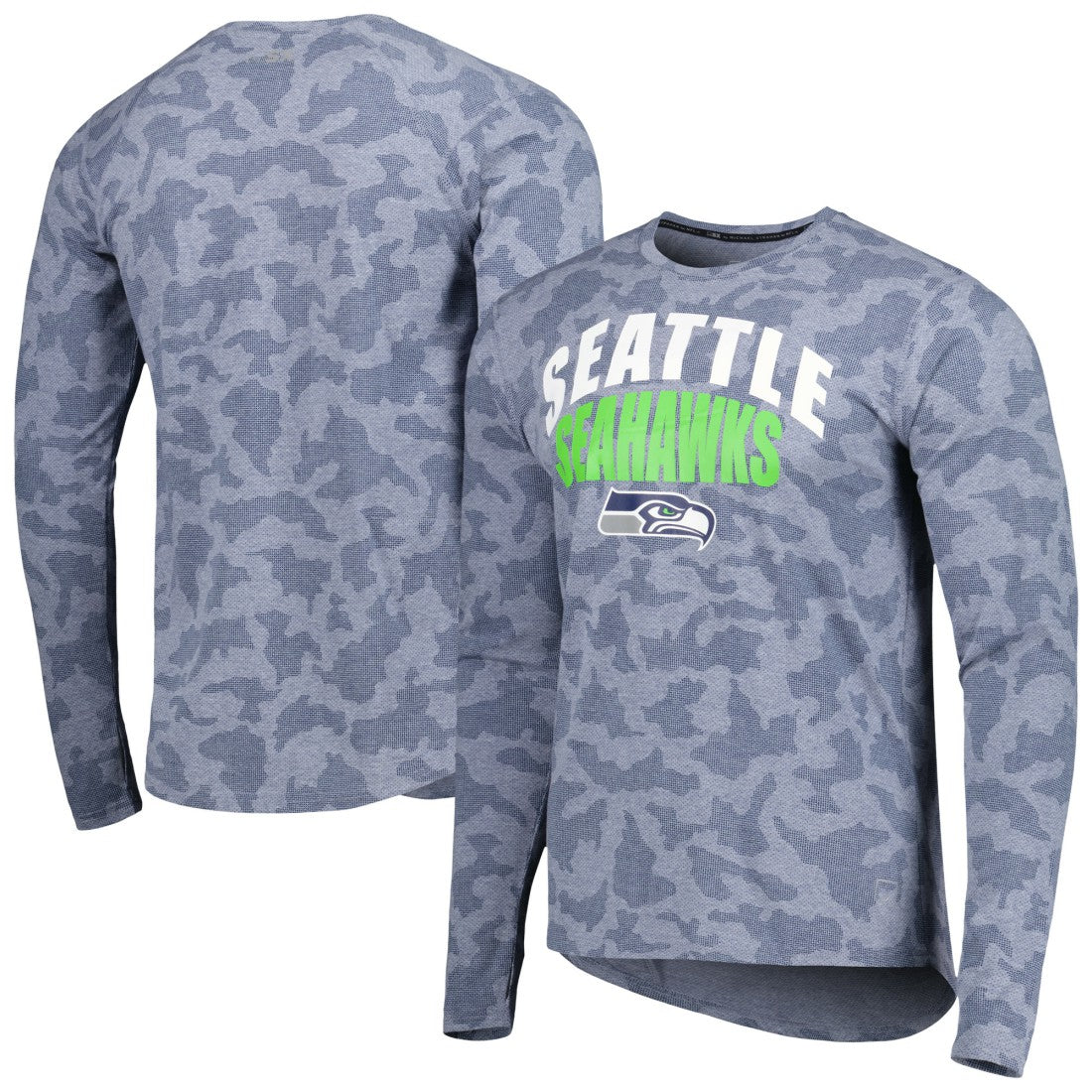 MSX by Michael Strahan Performance Camo Long Sleeve T-Shirt - Seattle Seahawks