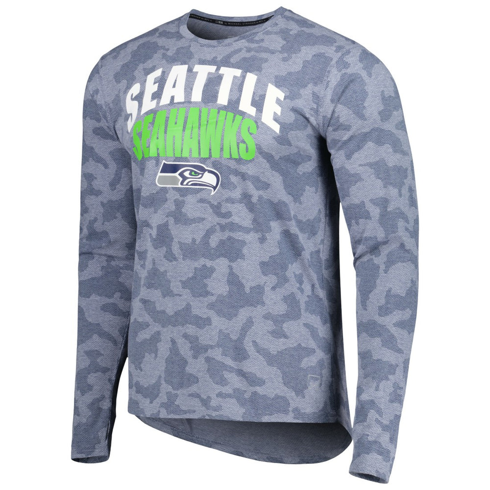 MSX by Michael Strahan Performance Camo Long Sleeve T-Shirt - Seattle Seahawks