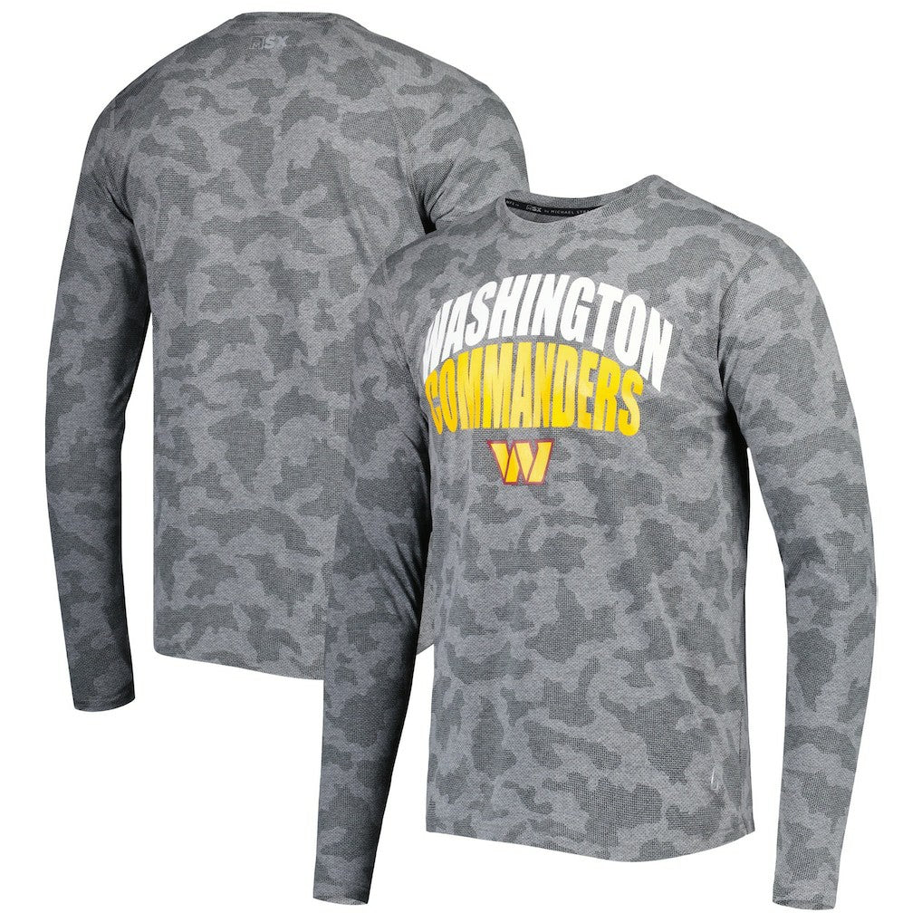 MSX by Michael Strahan Performance Camo Long Sleeve T-Shirt - Washington Commanders