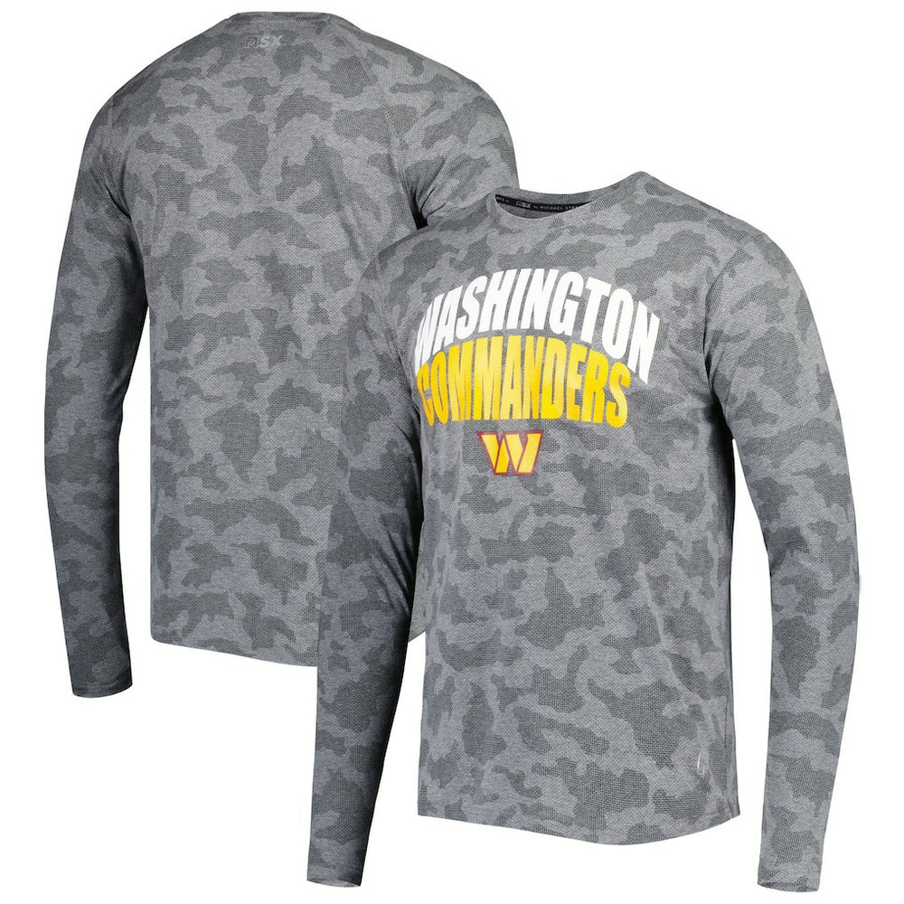 MSX by Michael Strahan Performance Camo Long Sleeve T-Shirt - Washington Commanders