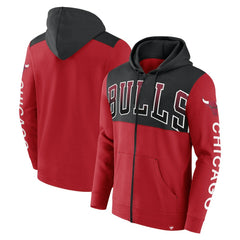 NBA Chicago Bulls Skyhook Colorblock Full-Zip Hoodie