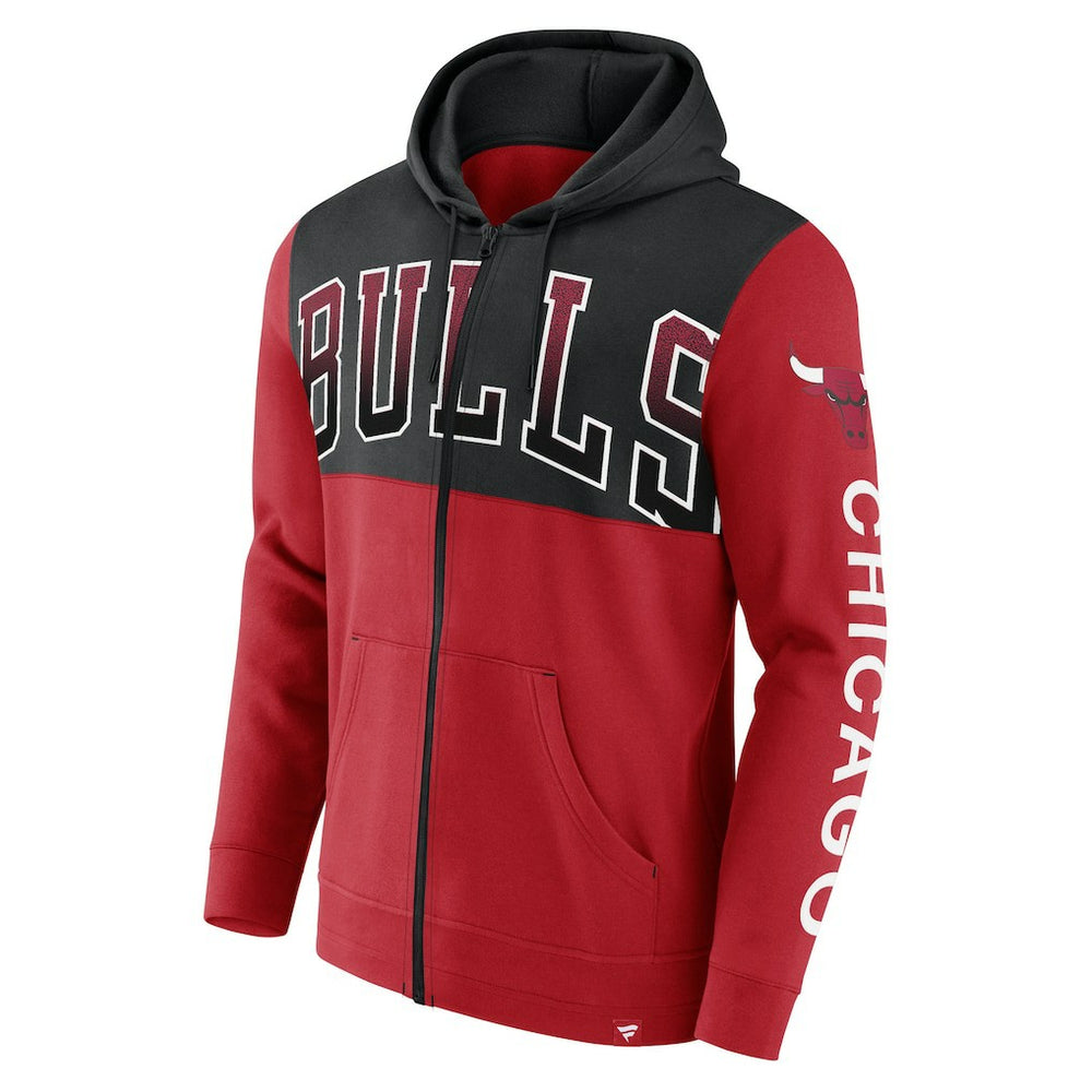 NBA Chicago Bulls Skyhook Colorblock Full-Zip Hoodie