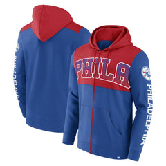 NBA Philadelphia 76ers Skyhook Colorblock Full-Zip Hoodie