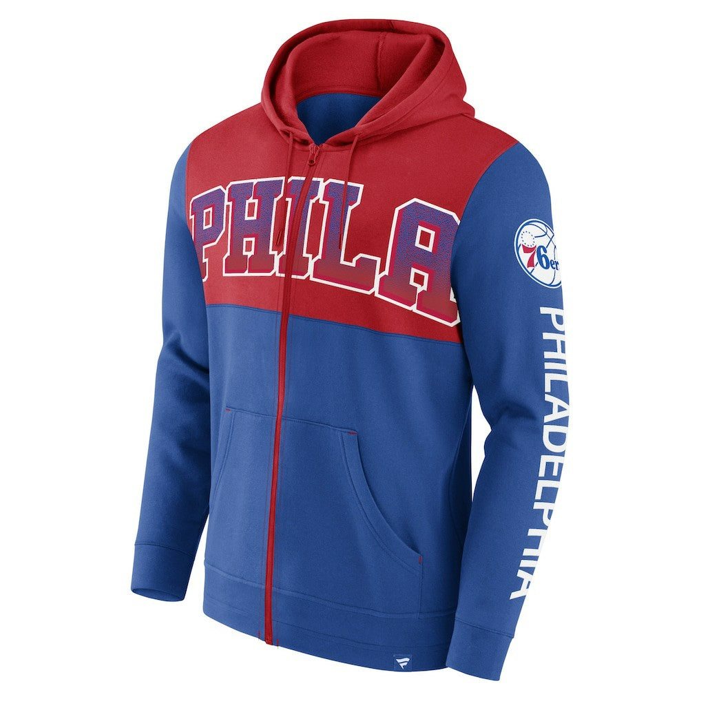 NBA Philadelphia 76ers Skyhook Colorblock Full-Zip Hoodie