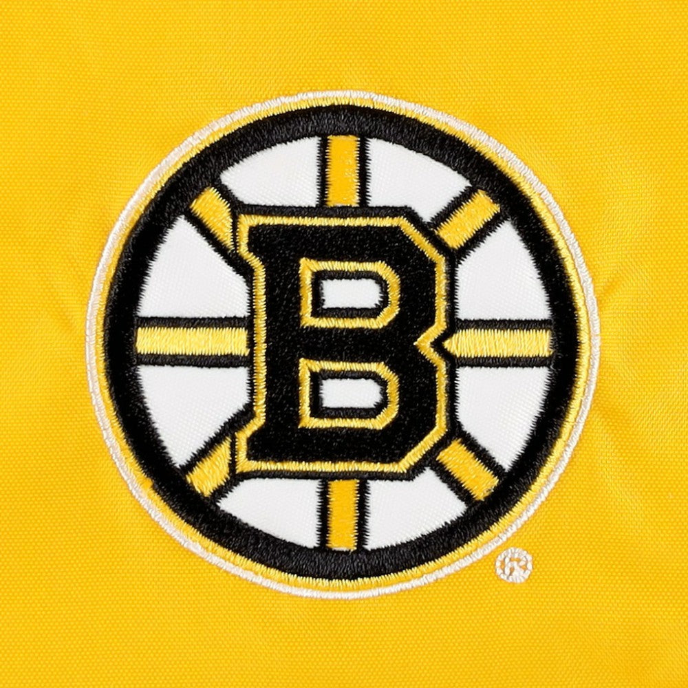 NHL Black/Gold Boston Bruins Tommy Hilfiger Women's Staci Half-Zip Windbreaker Jacket