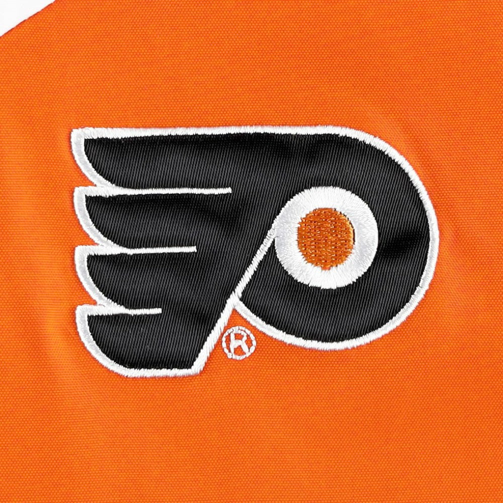 NHL Orange/Black Philadelphia Flyers Tommy Hilfiger Women's Staci Half-Zip Windbreaker Jacket