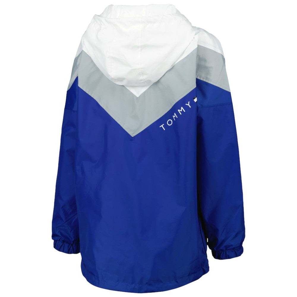 NHL Blue/Silver Tampa Bay Lightning Tommy Hilfiger Women's Staci Half-Zip Windbreaker Jacket