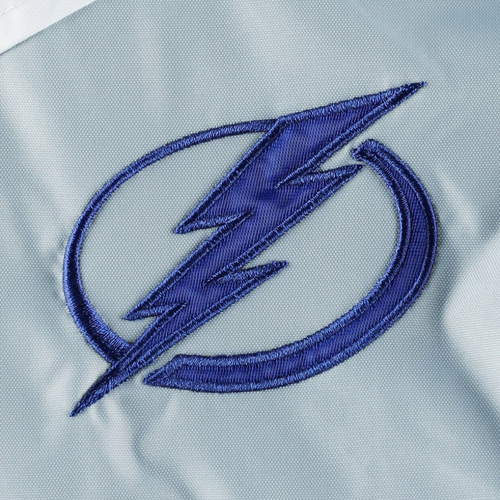 NHL Blue/Silver Tampa Bay Lightning Tommy Hilfiger Women's Staci Half-Zip Windbreaker Jacket