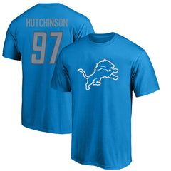 Aidan Hutchinson  Big & Tall Player Name & Number T-Shirt - Detroit Lions