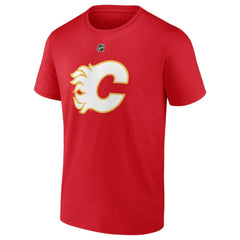 NHL Red Matthew Tkachuk Calgary Flames Fanatics Authentic Stack Name & Number T-Shirt