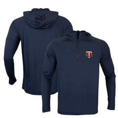 MLB Minnesota Twins Levelwear Zander Insignia Core Quarter-Zip Pullover Hoodie