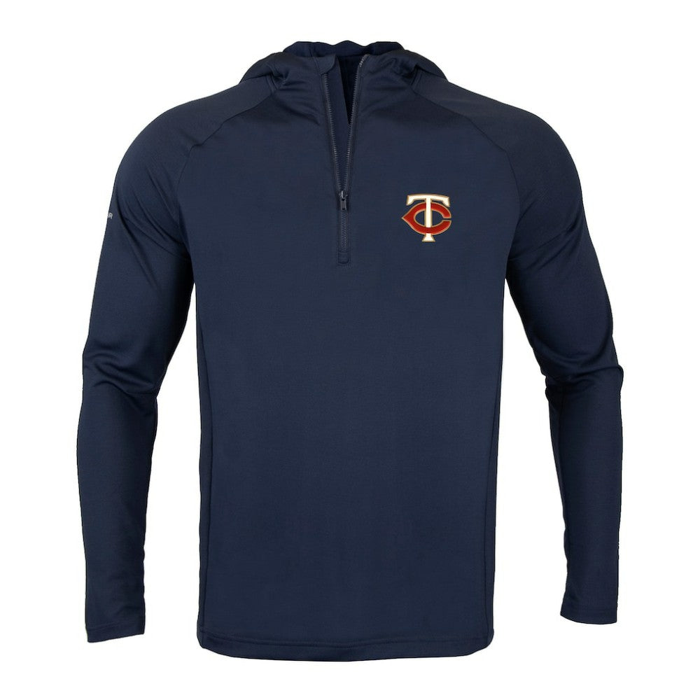 MLB Minnesota Twins Levelwear Zander Insignia Core Quarter-Zip Pullover Hoodie