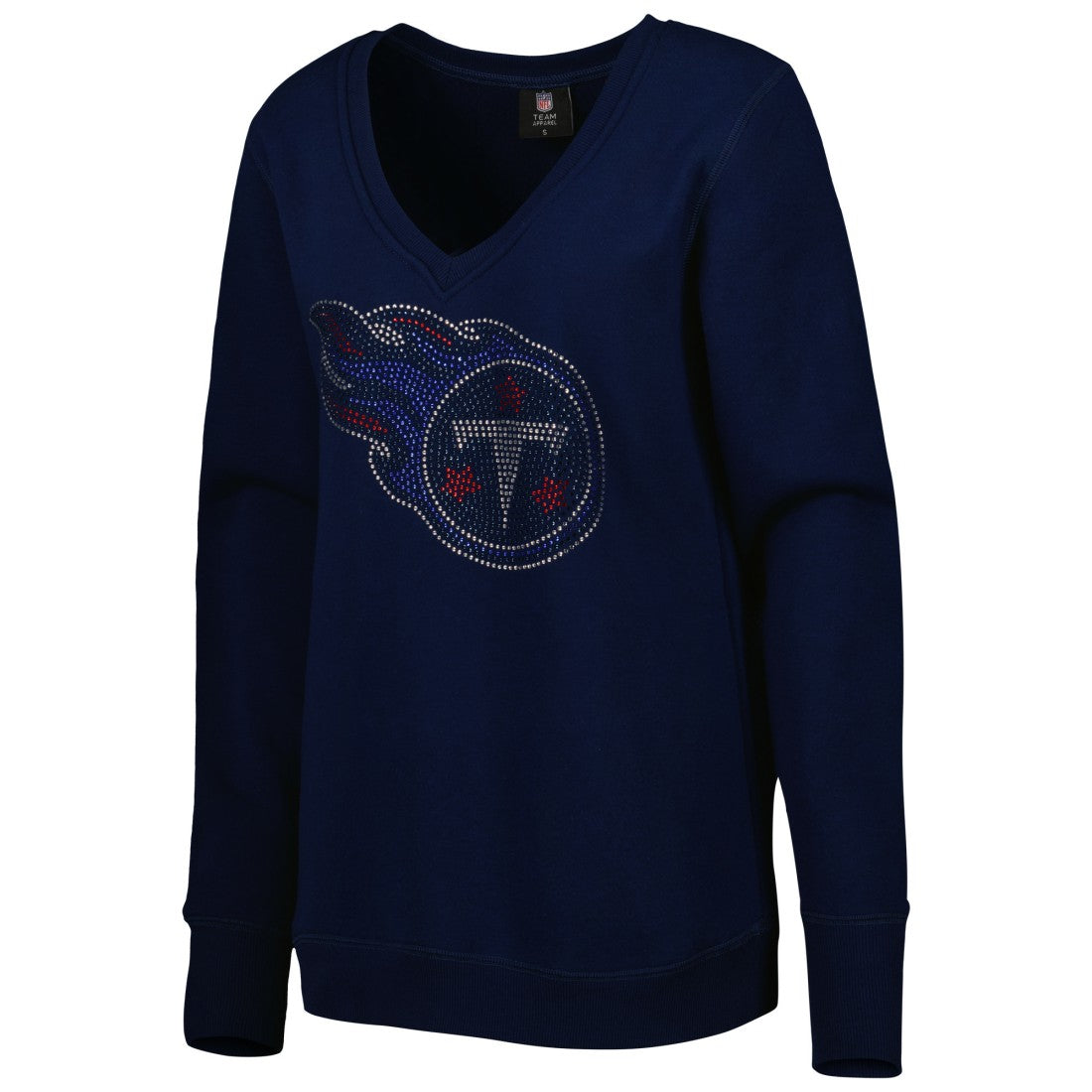 Cuce Women's Deep V-Neck Pullover Sweatshirt - Tennessee Titans