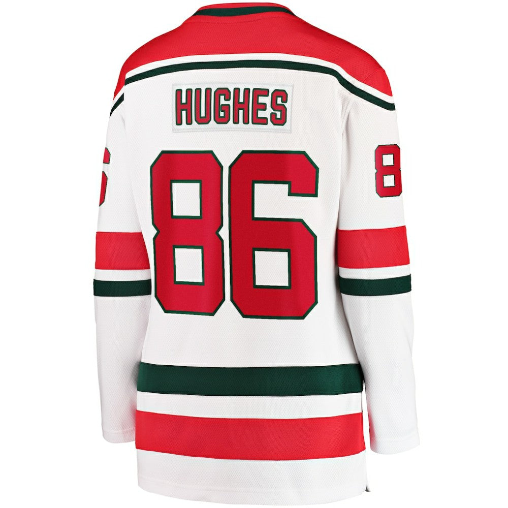 NHL White Jack Hughes New Jersey Devils Fanatics Women's Alternate Breakaway Jersey
