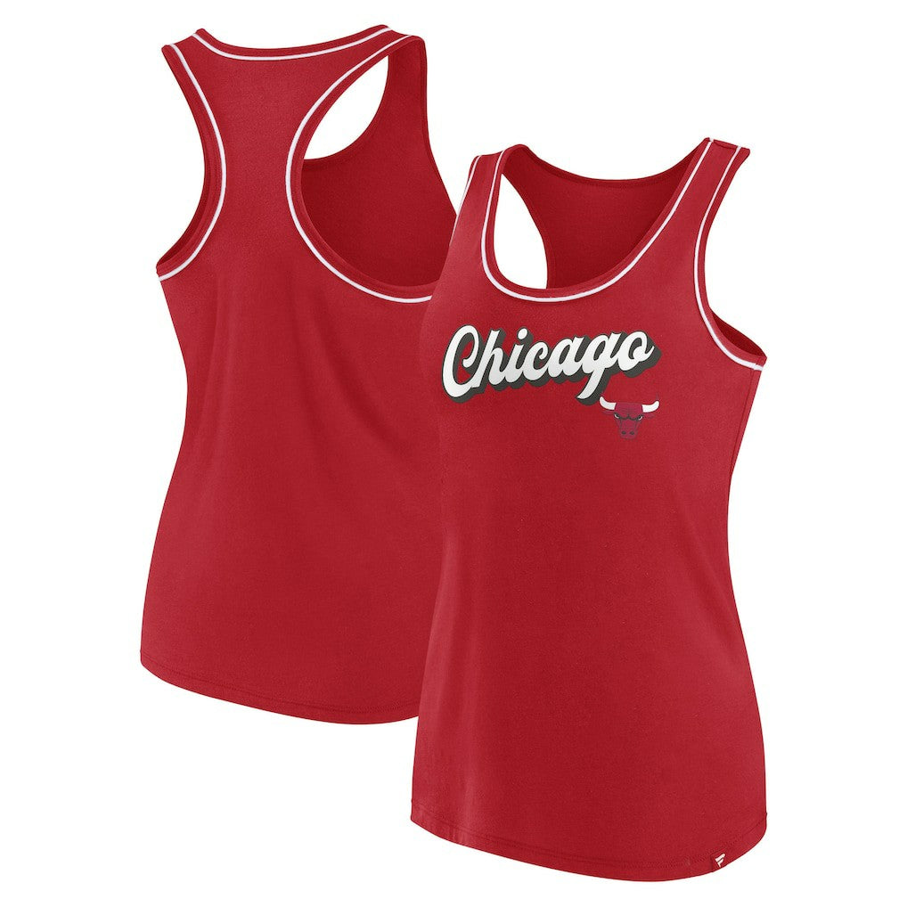 NBA Chicago Bulls Women's Wordmark Logo Racerback Tank Top sale