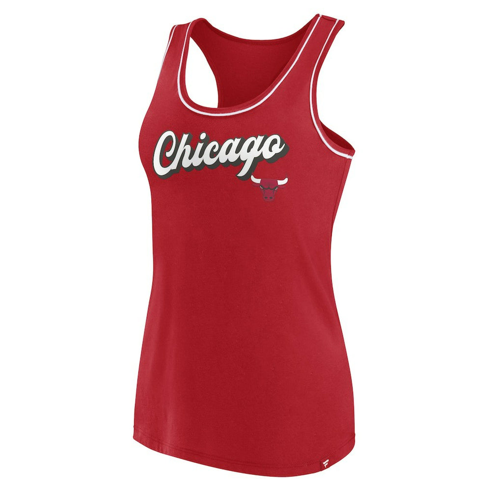 NBA Chicago Bulls Women's Wordmark Logo Racerback Tank Top sale