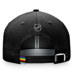 NHL Black Buffalo Sabres Fanatics Team Logo Pride Adjustable Hat