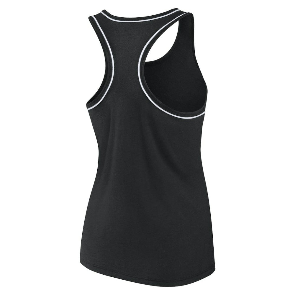 NHL Black Pittsburgh Penguins Fanatics Women's Wordmark Logo Racerback Scoop Neck Tank Top