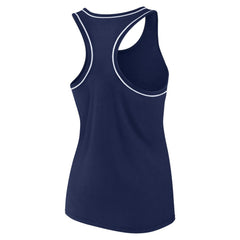 NHL Deep Sea Blue Seattle Kraken Fanatics Women's Wordmark Logo Racerback Scoop Neck Tank Top