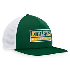MLB Athletics Majestic Foam Trucker Snapback Hat