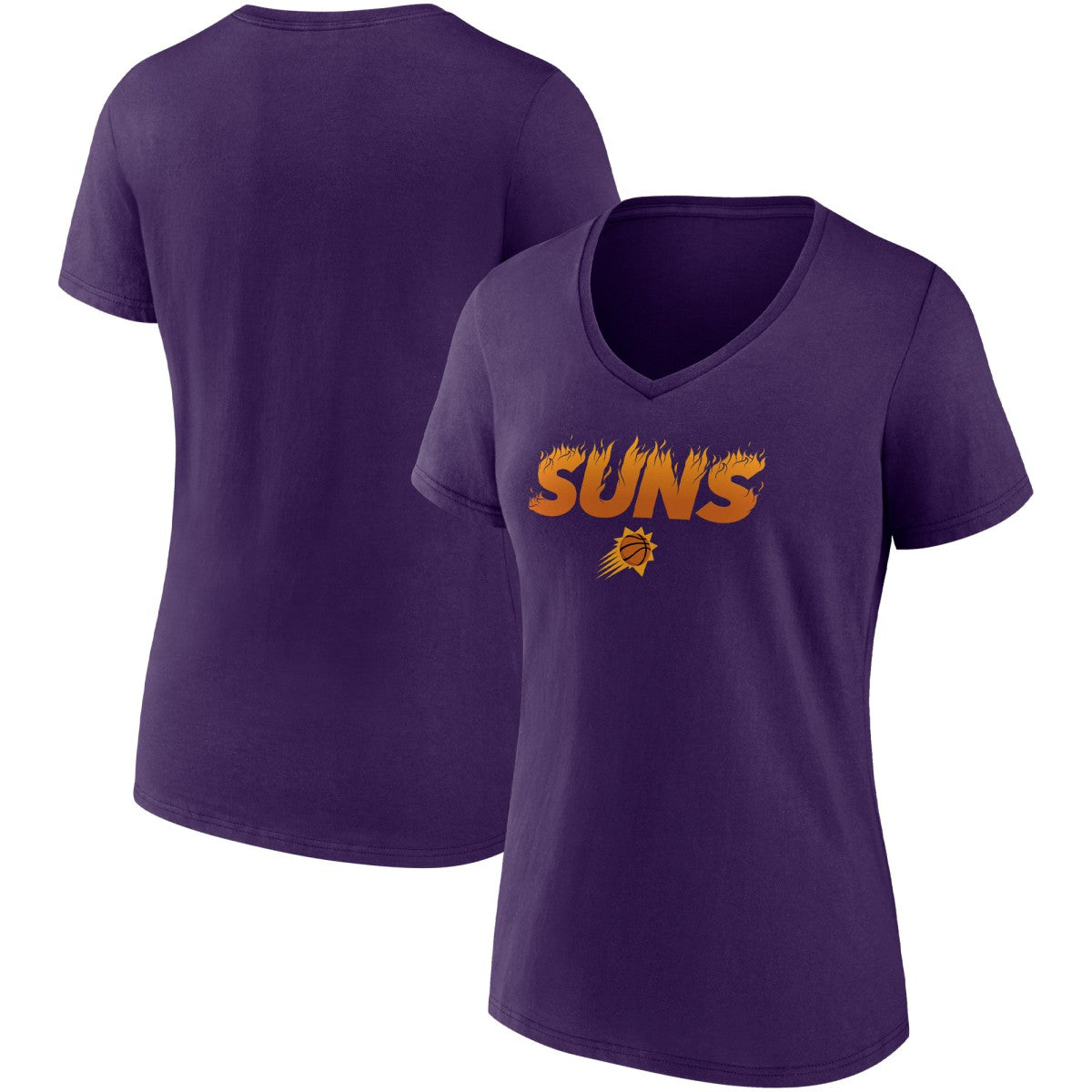 NBA Phoenix Suns Women's Hometown Collection On Fire V-Neck T-Shirt