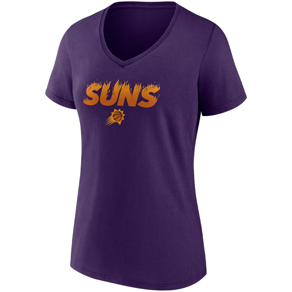 NBA Phoenix Suns Women's Hometown Collection On Fire V-Neck T-Shirt