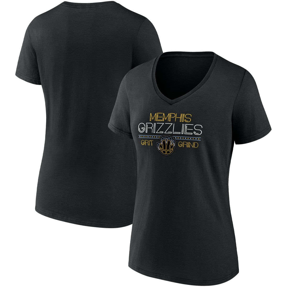 NBA Memphis Grizzlies Women's Hometown Collection Grit Grind V-Neck T-Shirt
