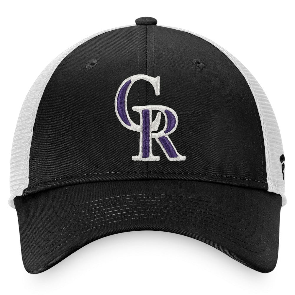 MLB Colorado Rockies Fanatics Cooperstown Collection Core Trucker Snapback Hat