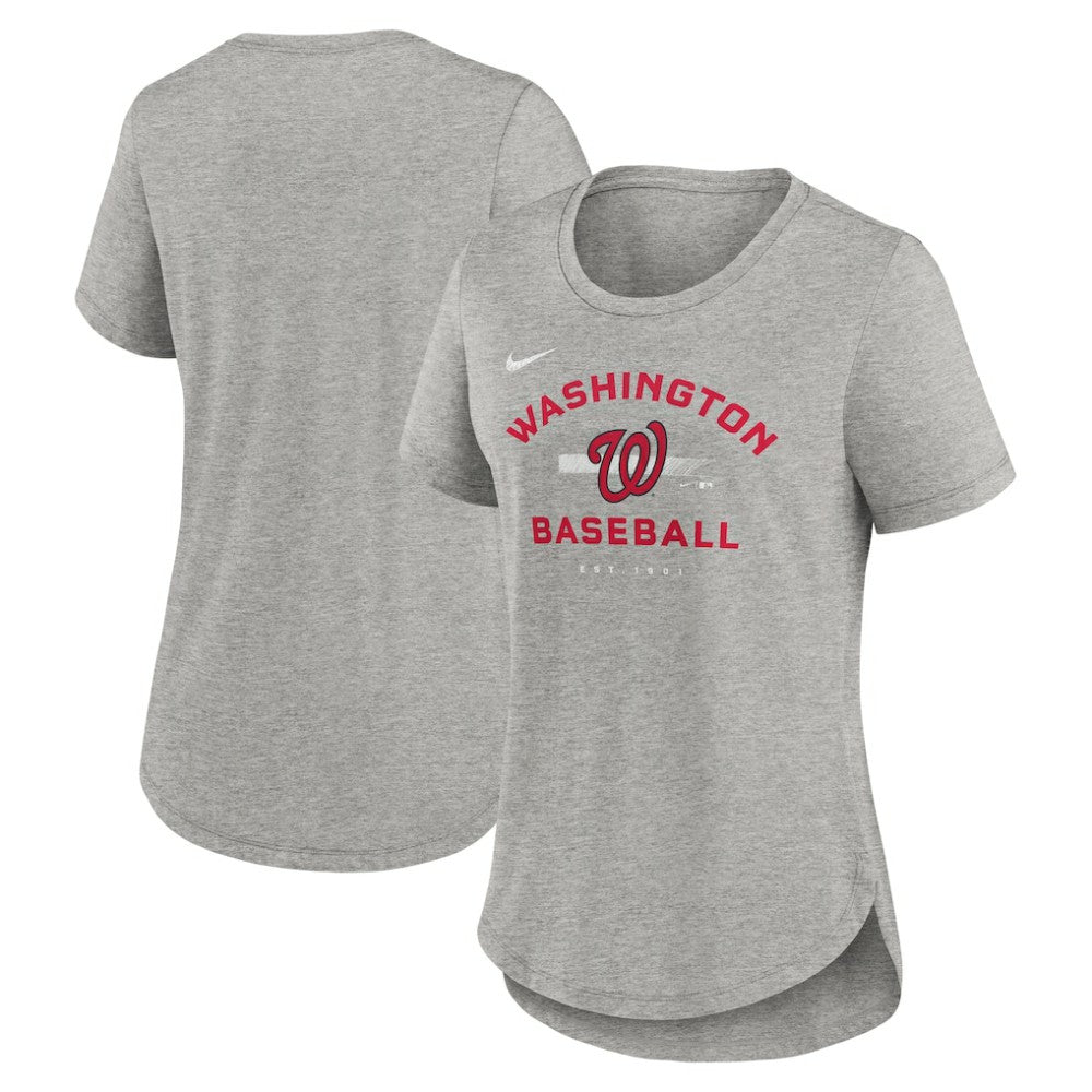 MLB Washington Nationals Nike Women's Hot Prospect Tri-Blend T-Shirt