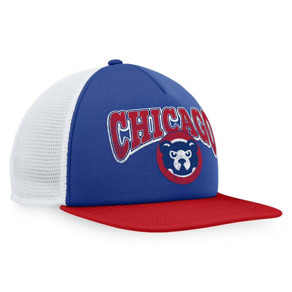 MLB Chicago Cubs Fanatics Heritage Foam Front Trucker Snapback Hat