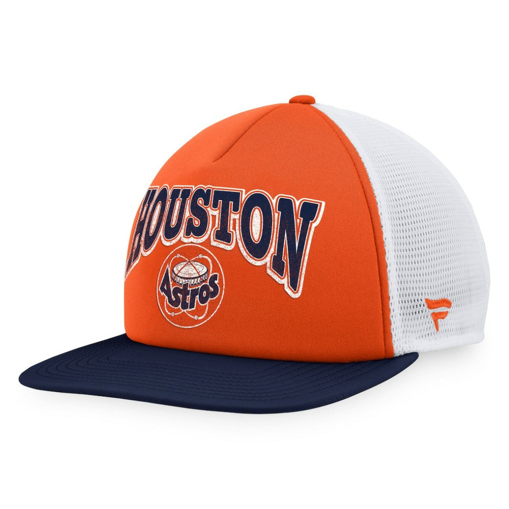 MLB Houston Astros Fanatics Heritage Foam Front Trucker Snapback Hat