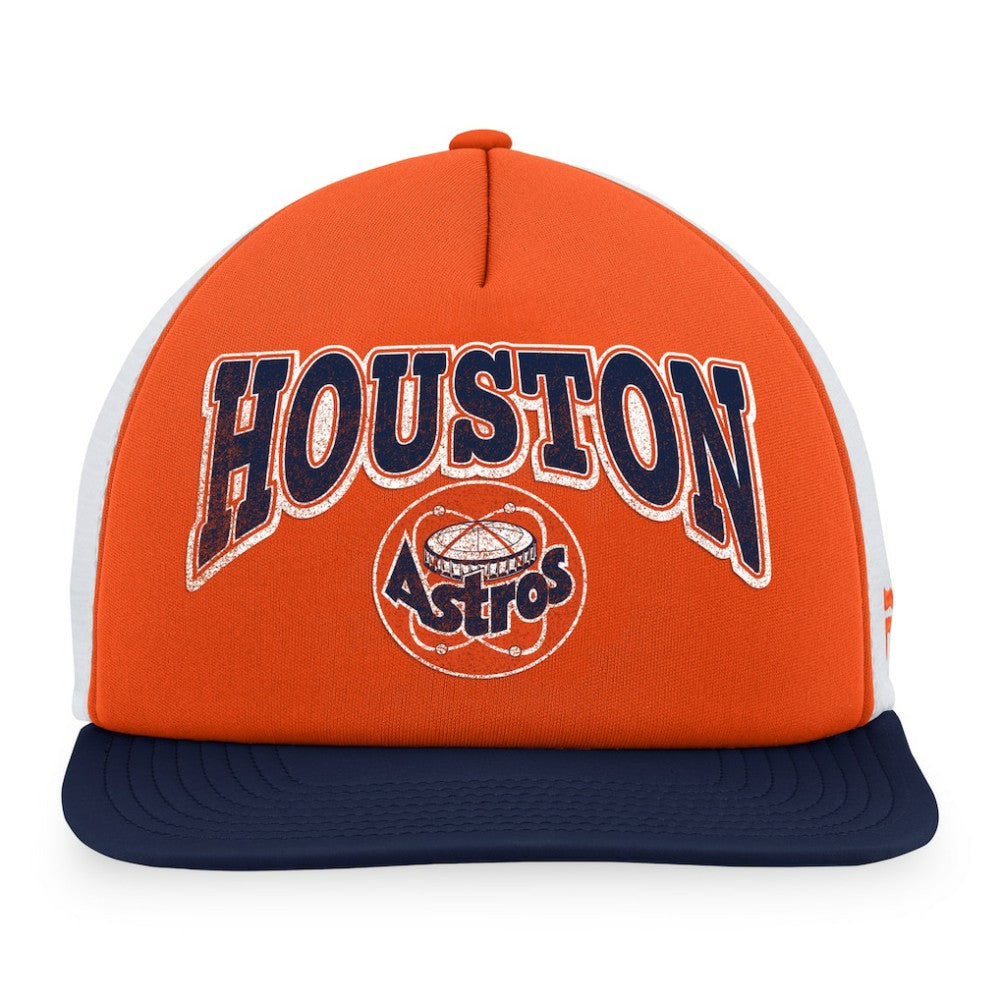 MLB Houston Astros Fanatics Heritage Foam Front Trucker Snapback Hat