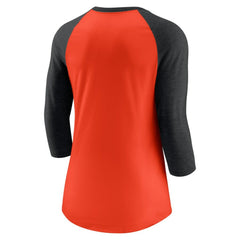 MLB San Francisco Giants Nike Women's Next Up Tri-Blend Raglan 3/4-Sleeve T-Shirt