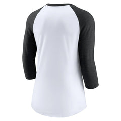 MLB Chicago White Sox Nike Women's Next Up Tri-Blend Raglan 3/4-Sleeve T-Shirt